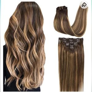 Clip in hair extensions